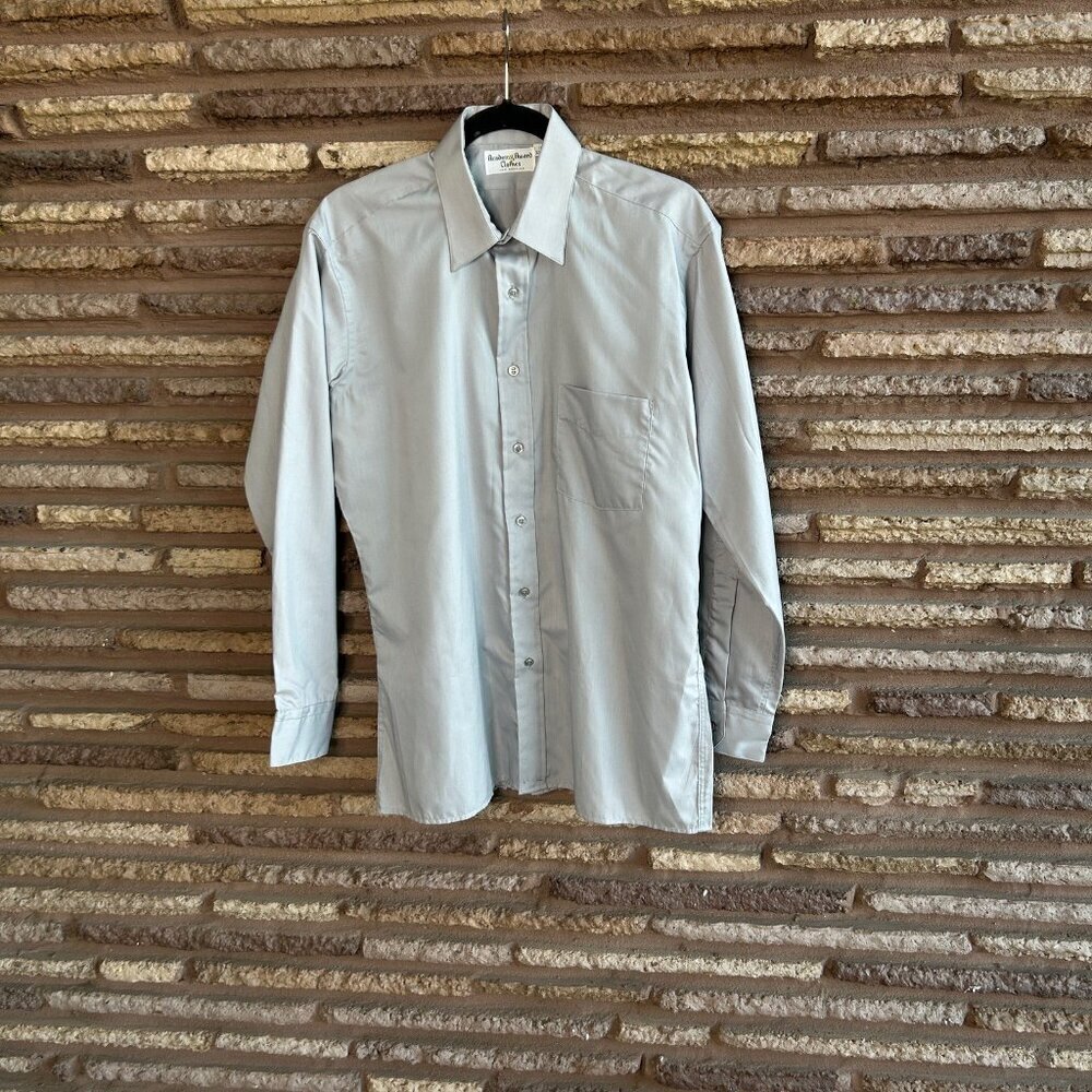 Academy Awards Clothing Vintage 90s Gray Dress Shirt Size 16 32-33 - Picture 7 of 7